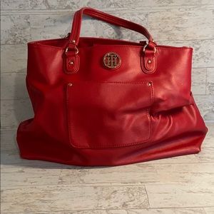 Large Red Tommy Hilfiger bag